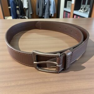 Beverly Hills Polo Club Brown Bonded Leather Belt size 36 EUC